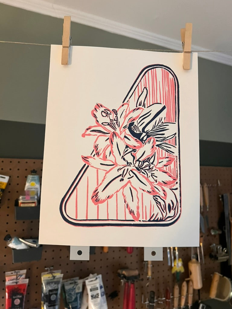 Lily Lino Print by Emily Ciecka