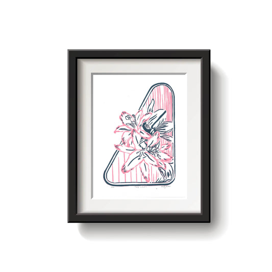 Lily Lino Print by Emily Ciecka