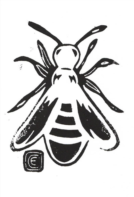 Bee Postcards (Black)