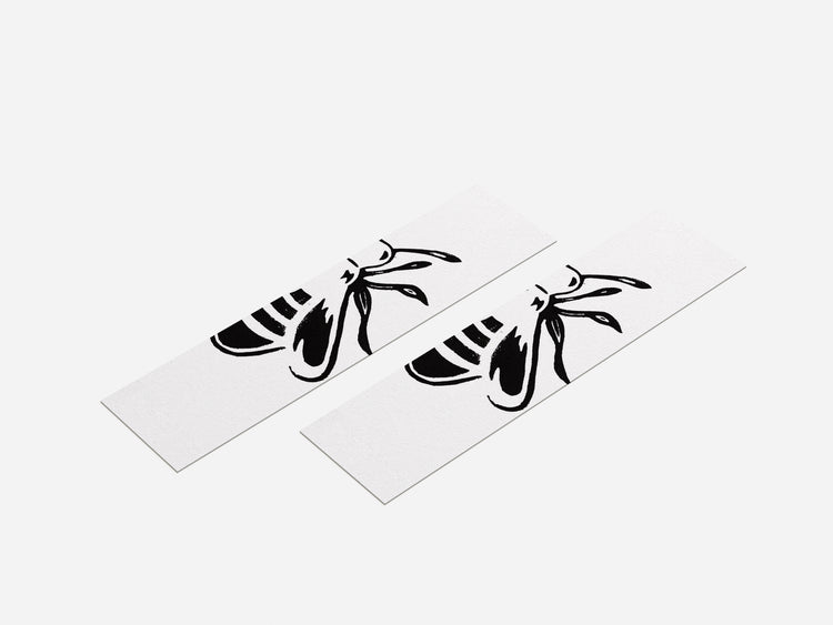Bee Lino Print Bookmark by Emily Ciecka