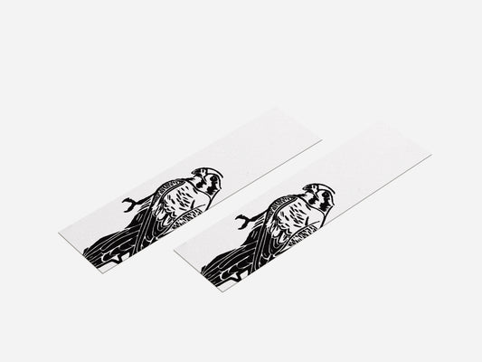 American Kestrel Lino Print Bookmark by Emily Ciecka