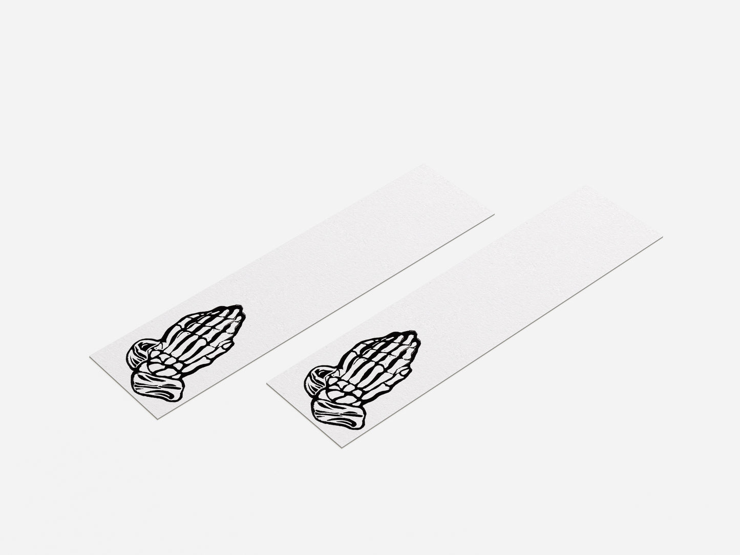 Skeleton Praying Hands Bookmark