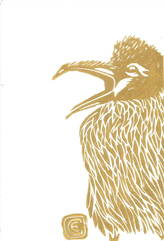 Crow Postcards (Gold)