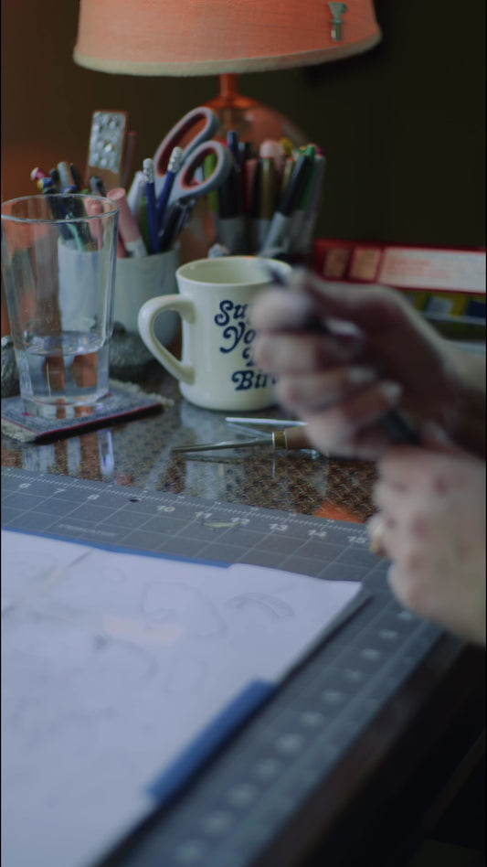 process video of creating a print